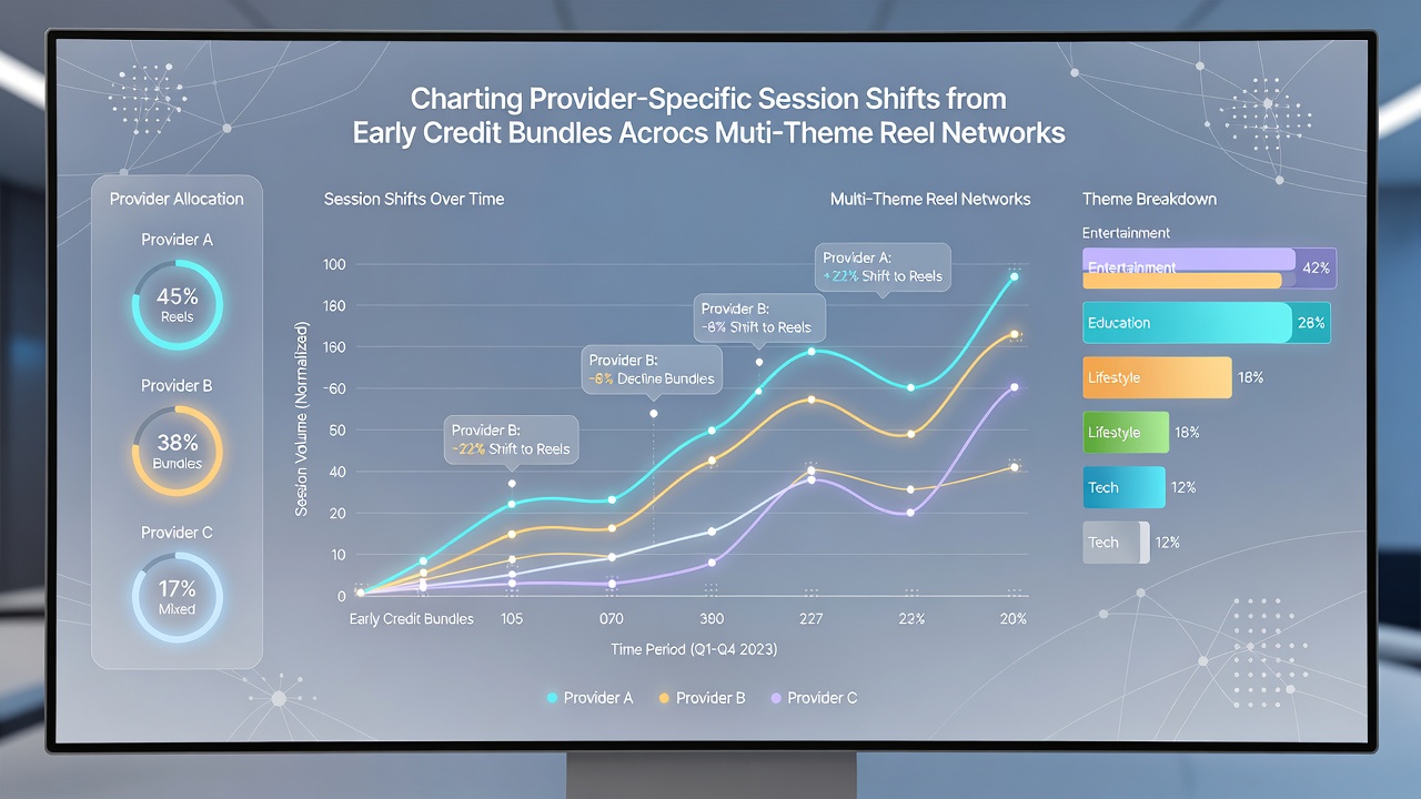 Grafik veranschaulicht Kreditbündel-Effekte auf Session-Dynamiken in EU-regulierten Reel-Netzwerken