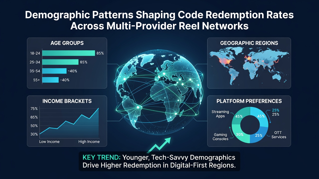 Analyse demografischer Muster bei Code-Einlösungen in Reel-Netzwerken