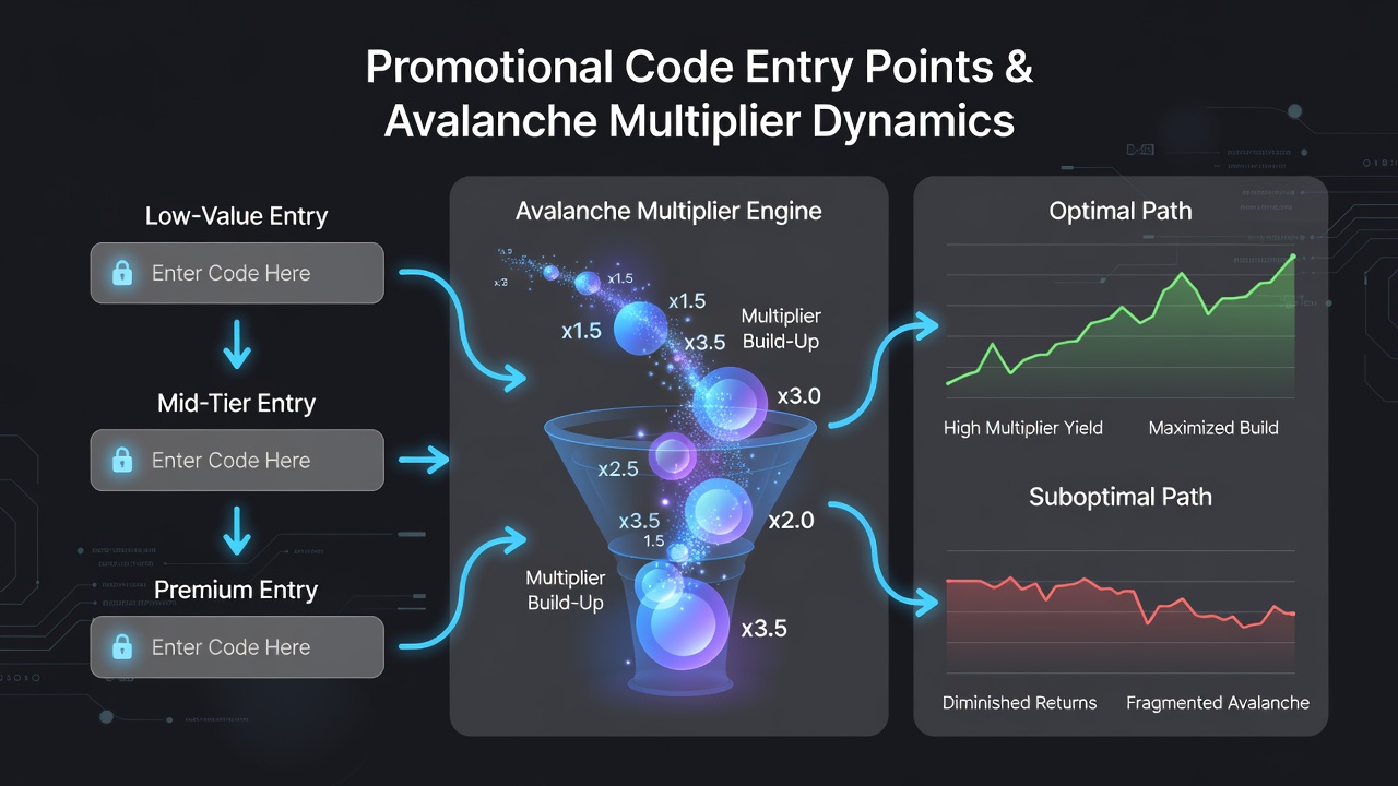 Diagramm zur zeitlichen Beeinflussung von Multiplikatoren durch Promo-Code-Eingaben